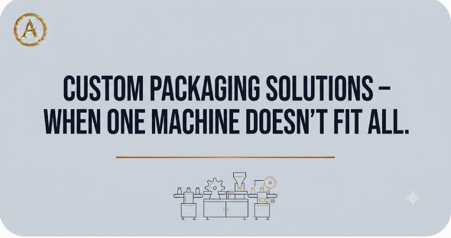 Custom Packaging Solutions - When One Machine Doesn't Fit All - Arceus India
